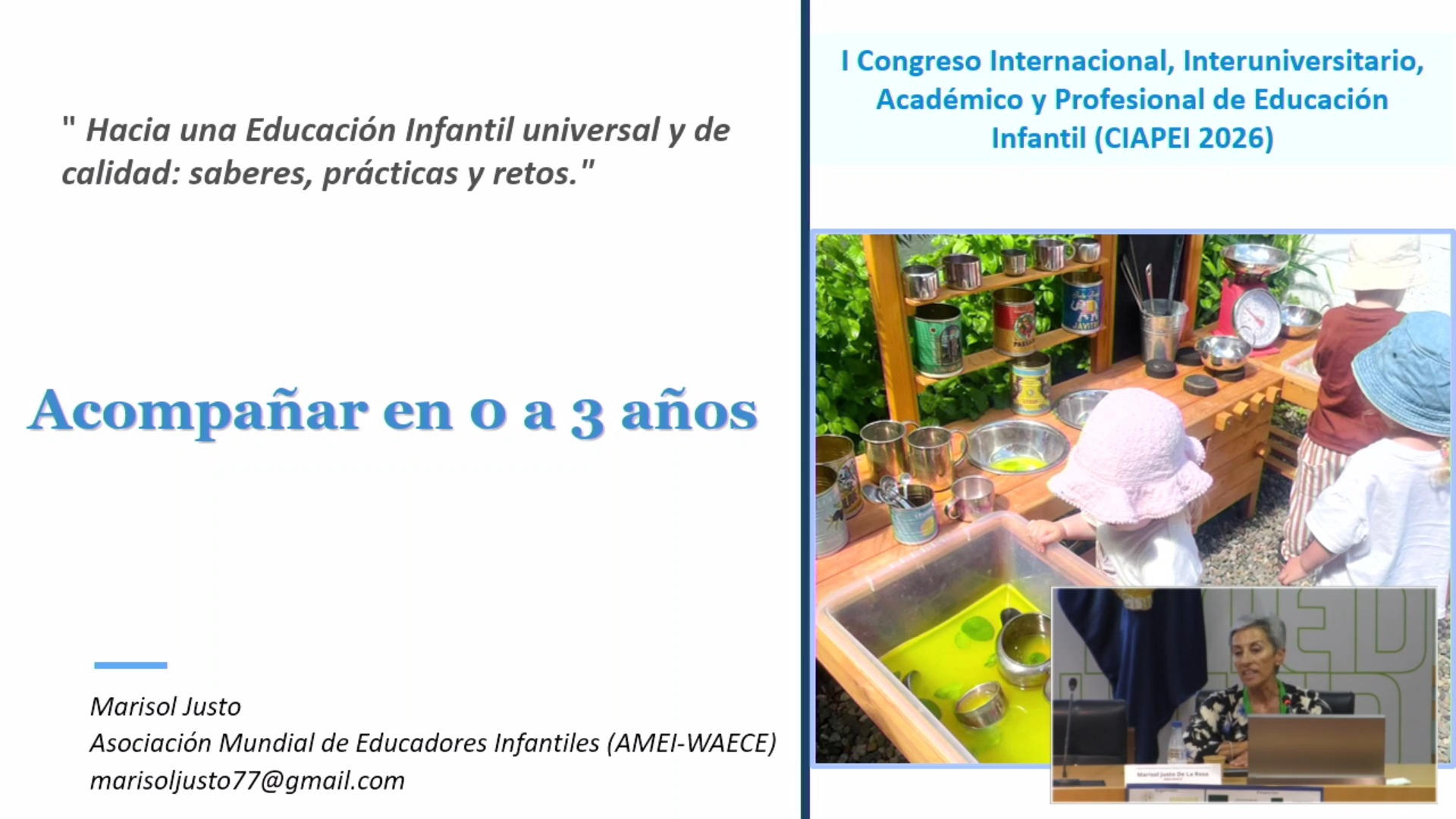 Hacia una Educación Infantil universal y de calidad: saberes, prácticas y retos