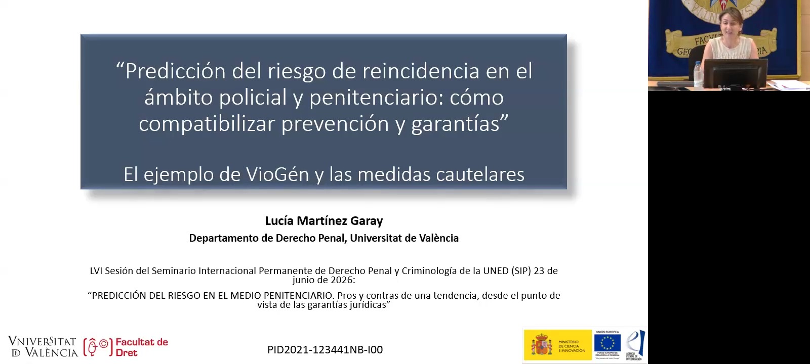 Predicción del riesgo de reincidencia en el ámbito policial y penitenciario: cómo compatibilizar prevención y garantías