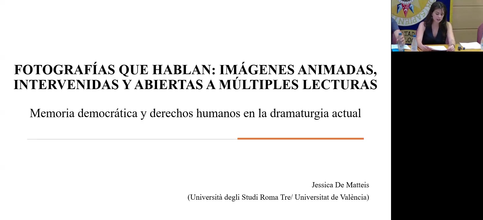 Fotografías que hablan: imágenes animadas, intervenidas y abiertas a múltiples lecturas. Memoria democrática y derechos humanos en la dramaturgia actual