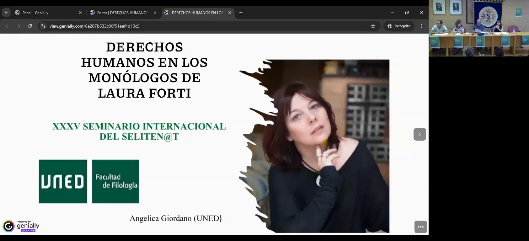 Derechos humanos en los monólogos de Laura Forti