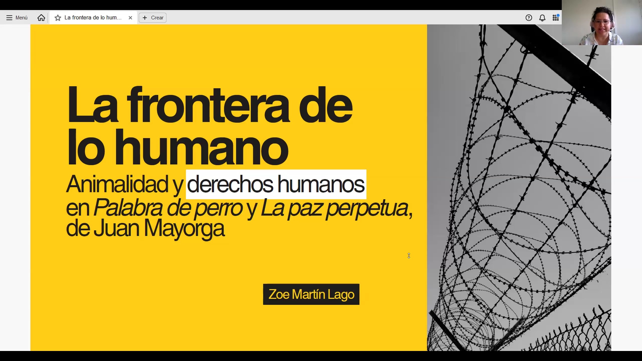 La frontera de lo humano: animalidad y derechos humanos en el teatro de Juan Mayorga