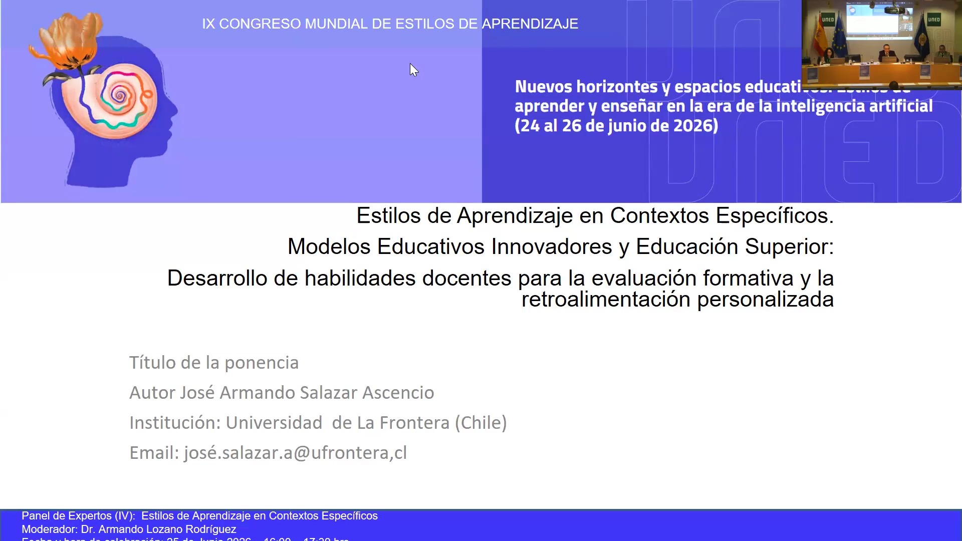 Ponencia de José Salazar Ascencio