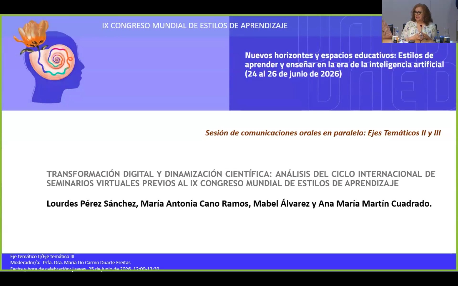 Transformación digital y dinamización científica: análisis del ciclo internacional de seminarios virtuales previos al ix congreso mundial de estilos de aprendizaje