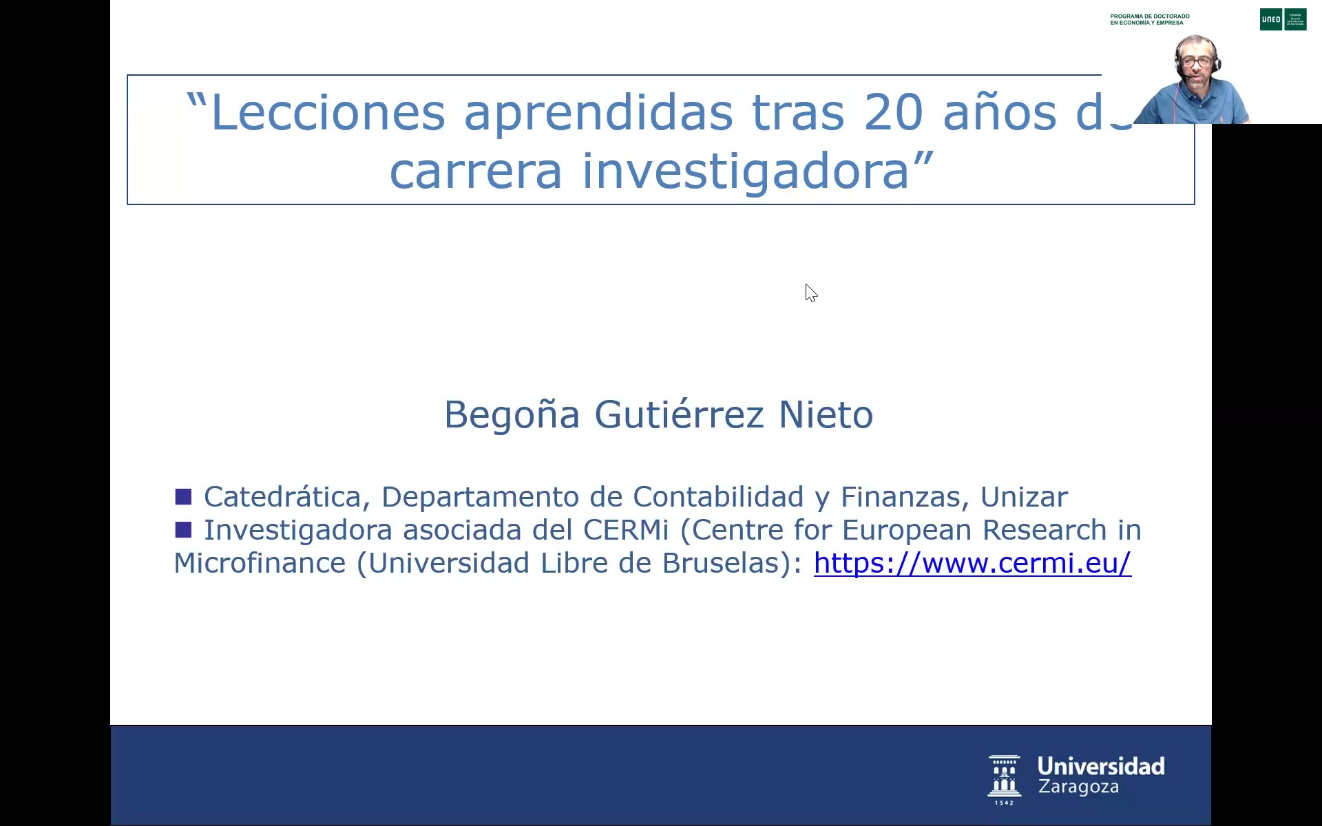 Lecciones aprendidas tras 20 años de carrera investigadora