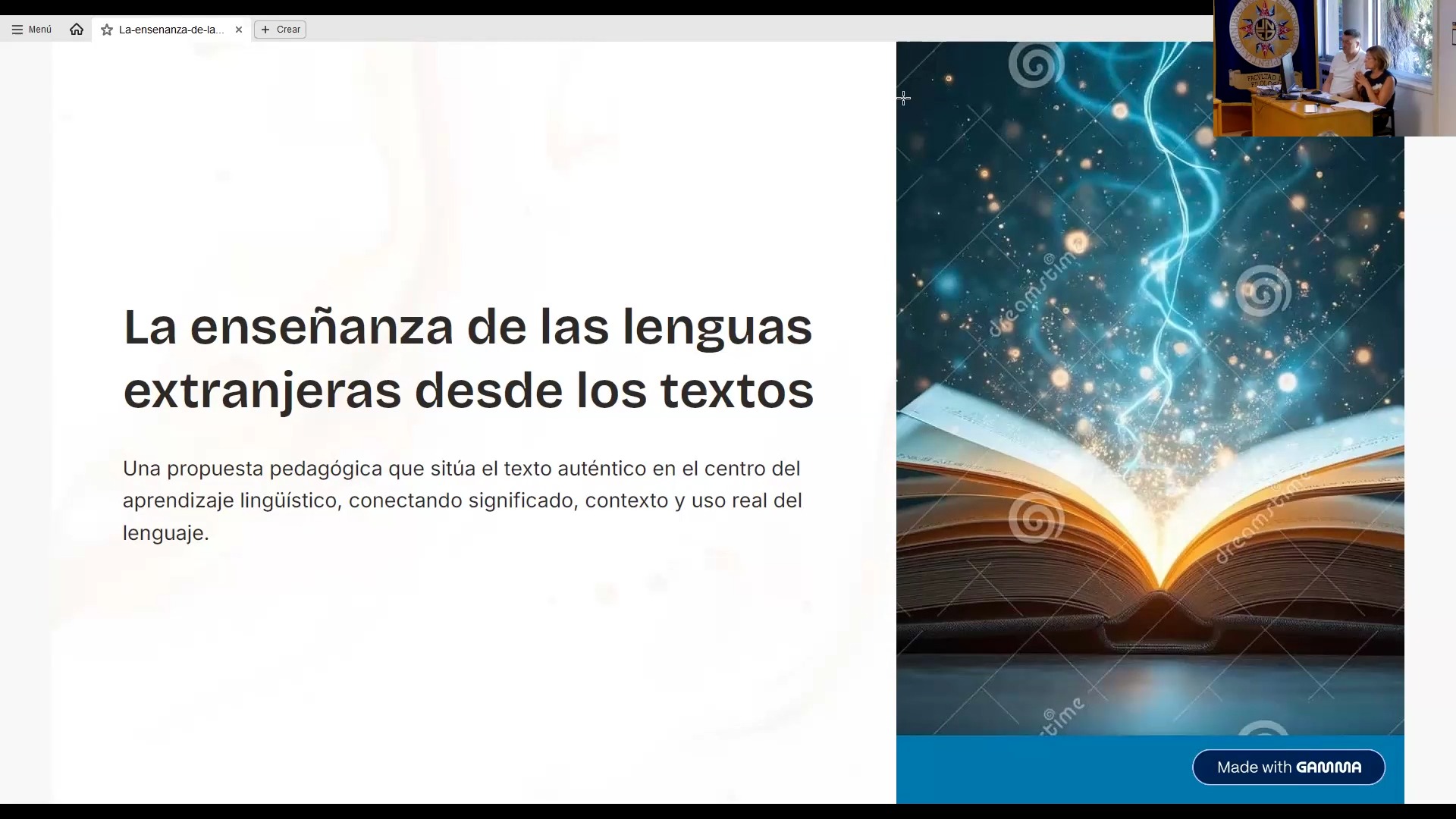 Enseñar y aprender una lengua desde los textos y otros contextos funcionales y significativos