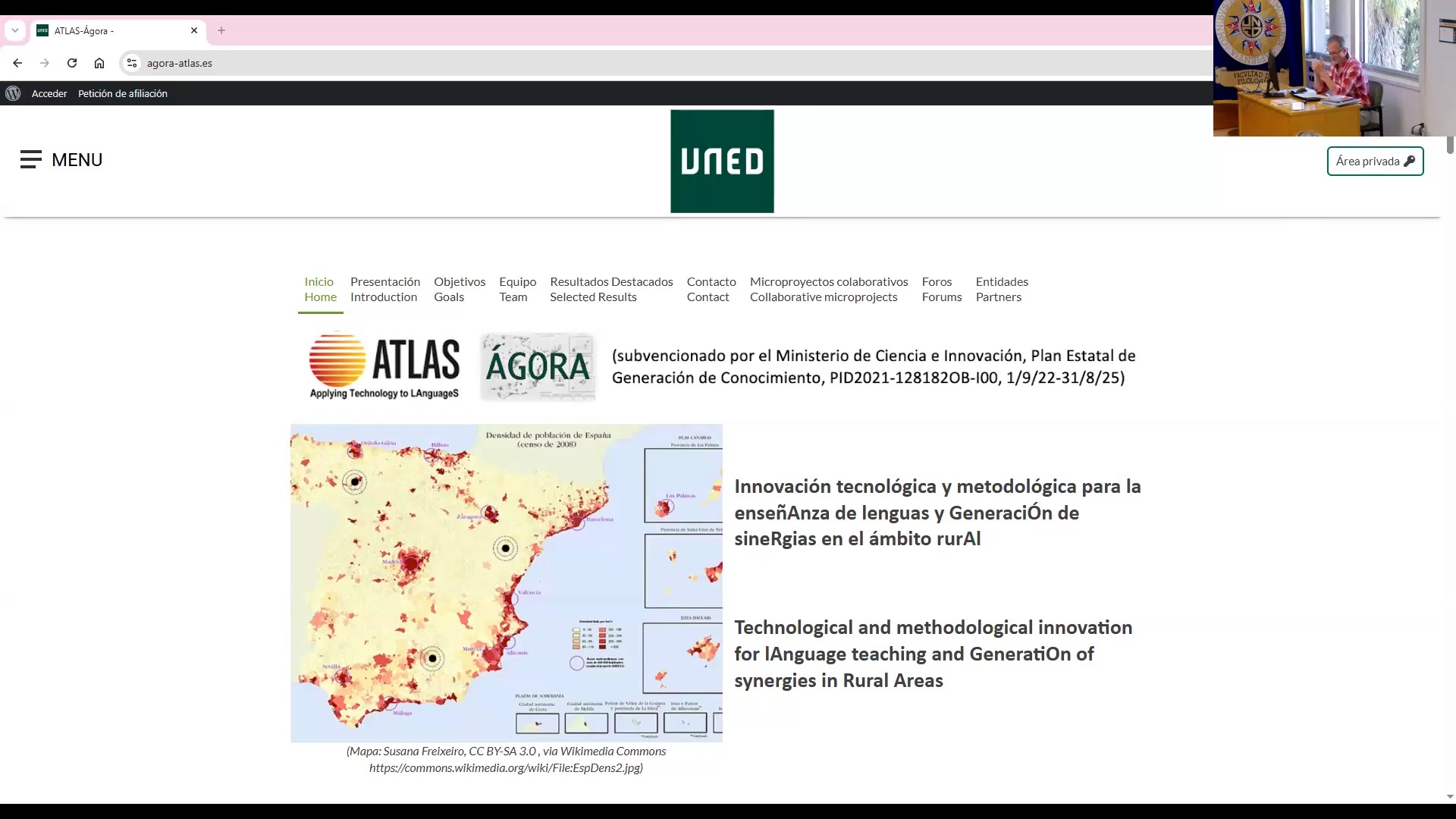 Clausura del proyecto ÁGORA