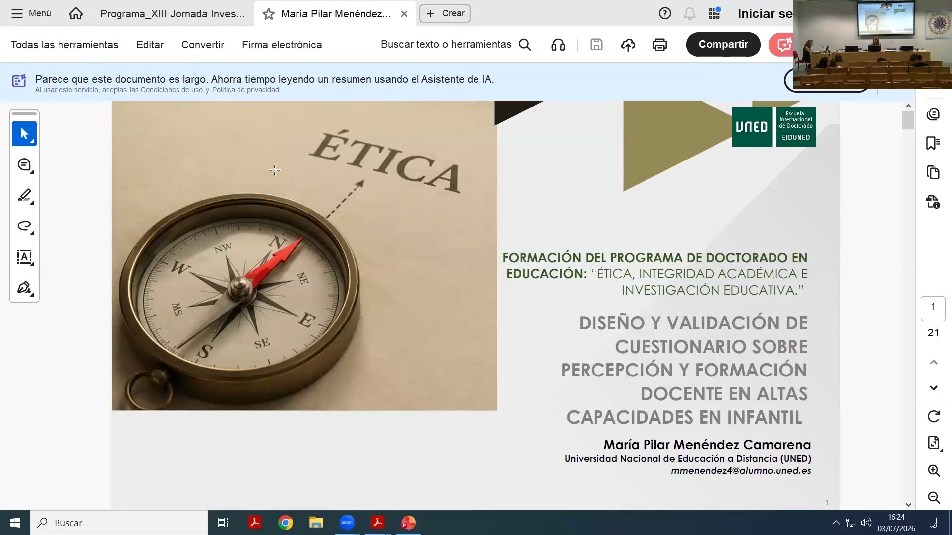 Diseño y validación de cuestionario sobre percepción y formación docente en altas capacidades en infantil
