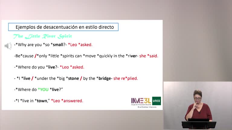 Estilo directo, acotaciones y desacentuación, 3, 12