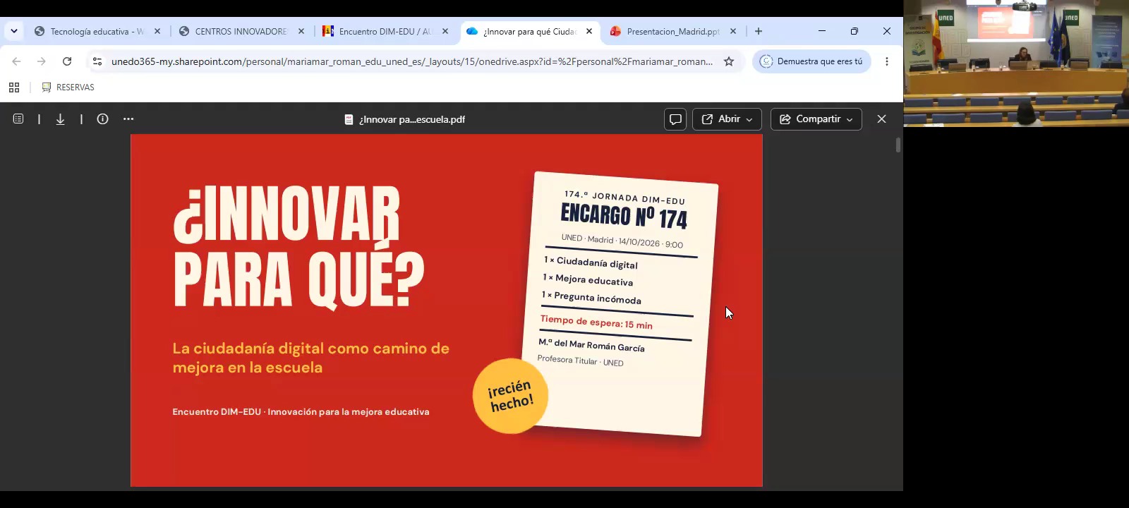 Ponencia-1:  ¿Innovar para qué? La ciudadanía digital como camino de mejora en la escuela