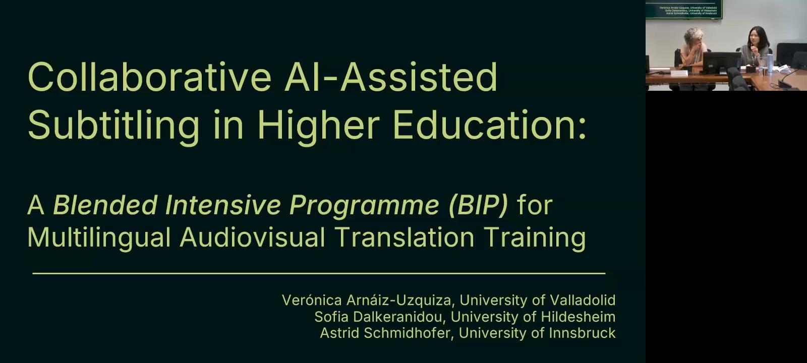 Collaborative AI-Assisted Subtitling in Higher Education: A Blended Intensive Programme for Multilingual Audiovisual Translation Training