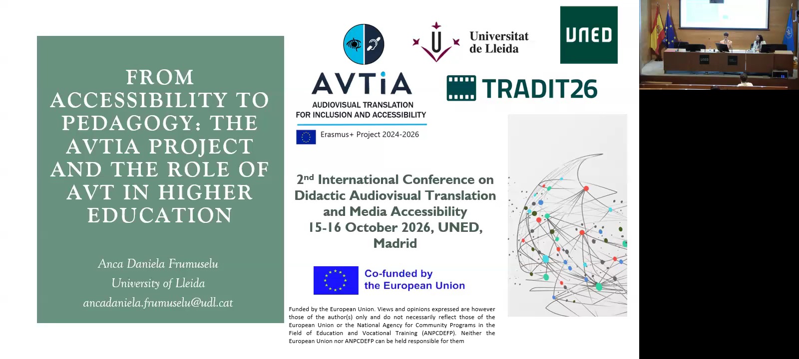 From Accessibility to Pedagogy: The AVTIA Project and the Role of AVT in Higher Education