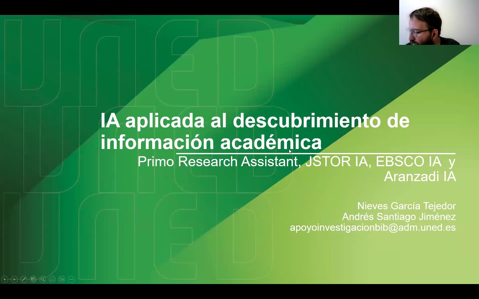 Inteligencia artificial aplicada al descubrimiento de información académica