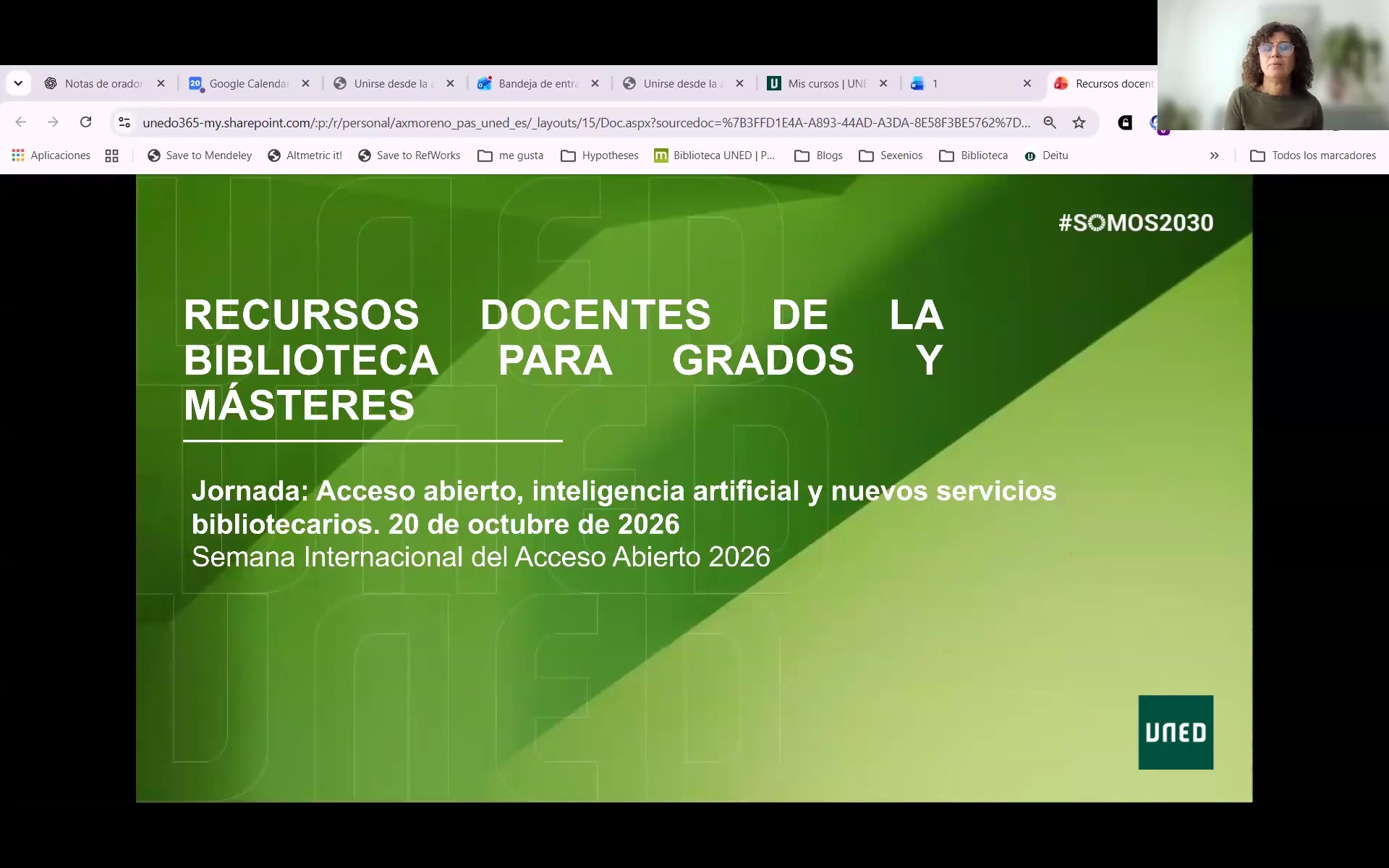 Recursos docentes de la Biblioteca para grados y másteres