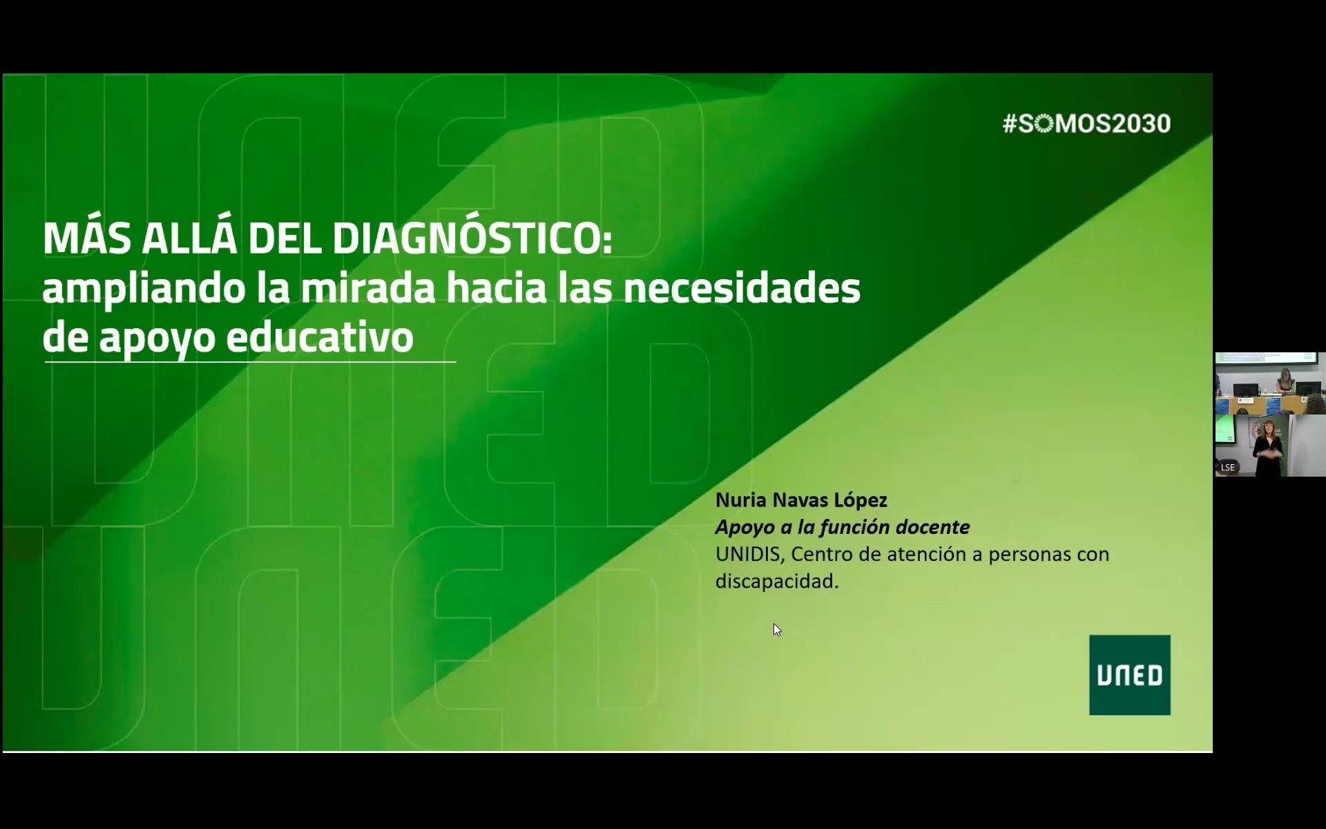Ponencia: MÁS ALLÁ DEL DIAGNÓSTICO: ampliando la mirada hacia las necesidades de apoyo educativo