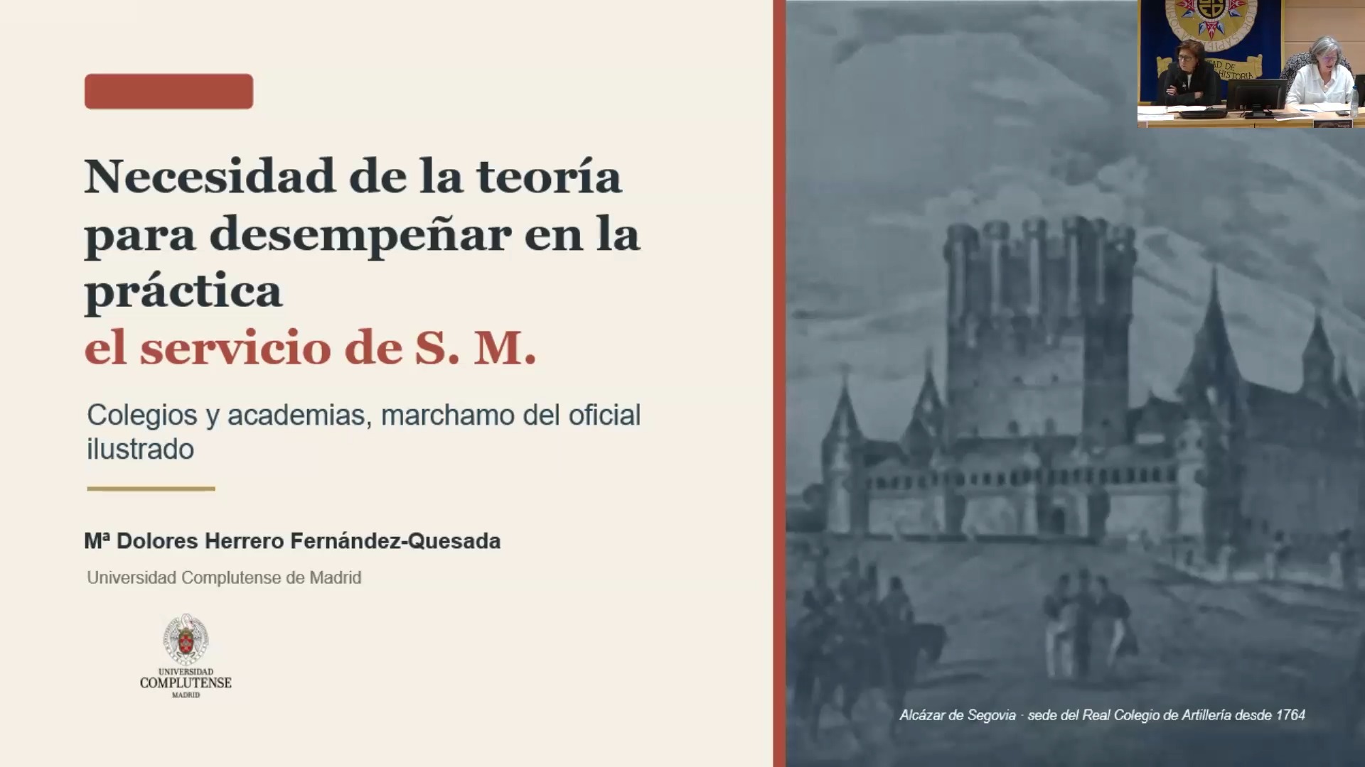 Necesidad de la teoría para desempeñar en la práctica el servicio de SM. Colegios y academias, marchamo del oficial ilustrado