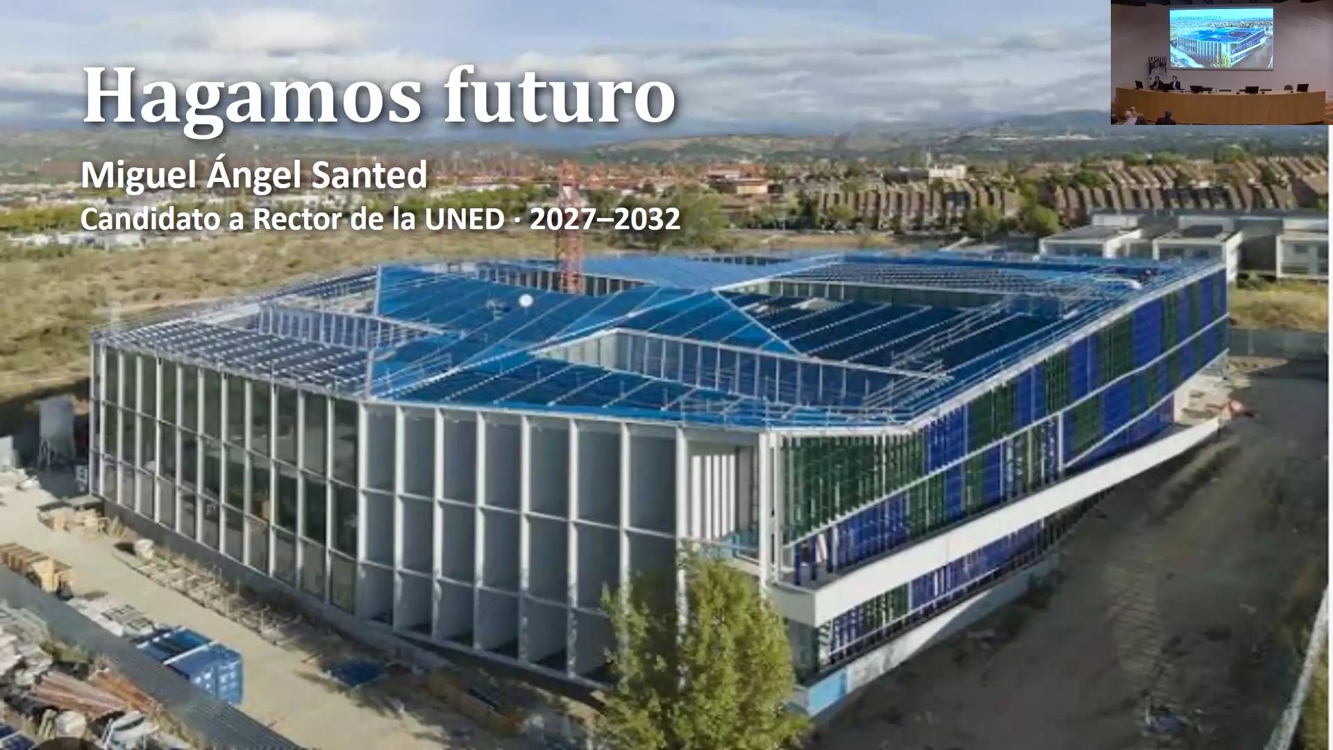 Encuentro de la Facultad de Ciencias con Miguel Ángel Santed